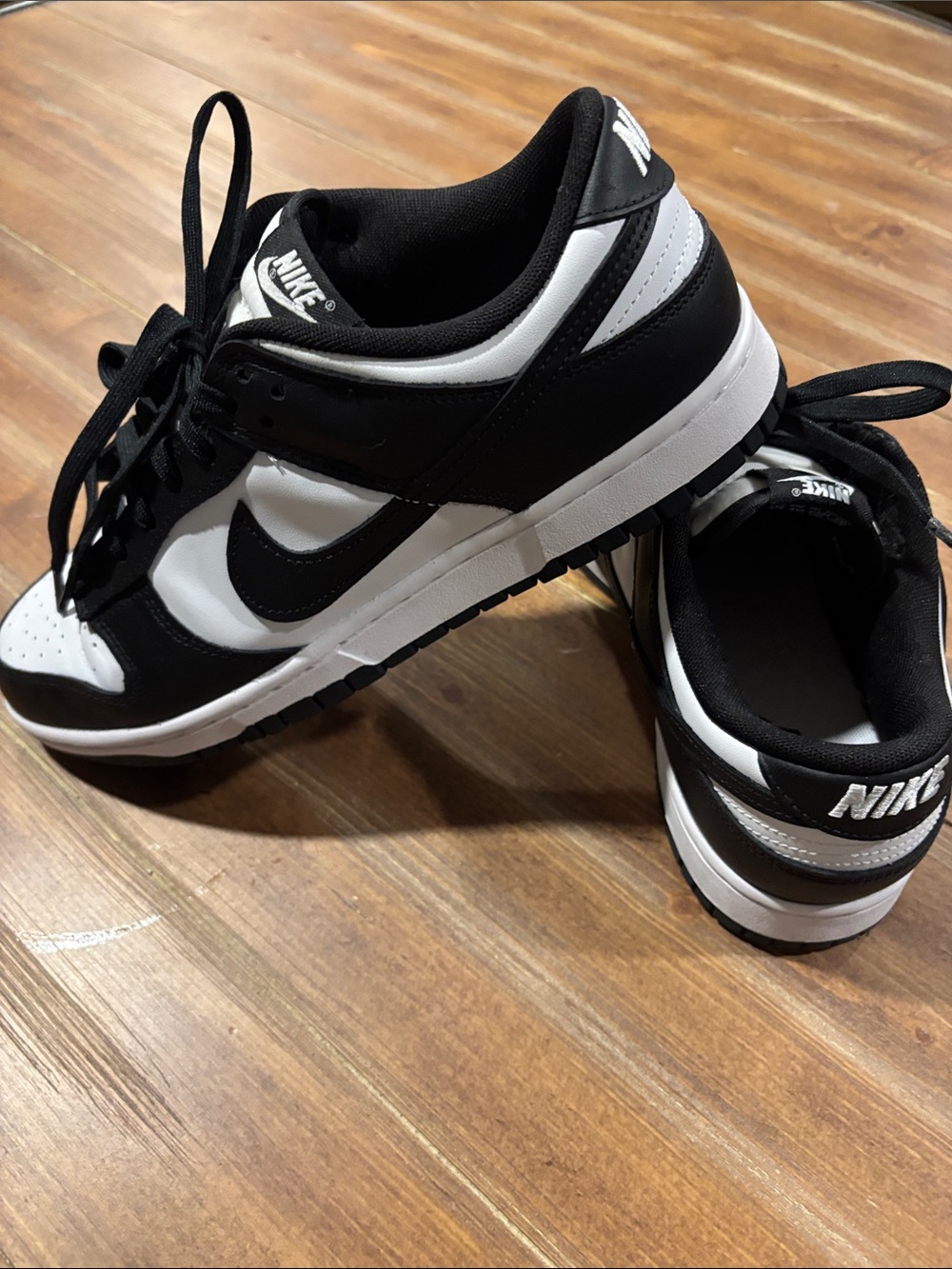 Nike Kids Black and White Low-Top Sneakers
